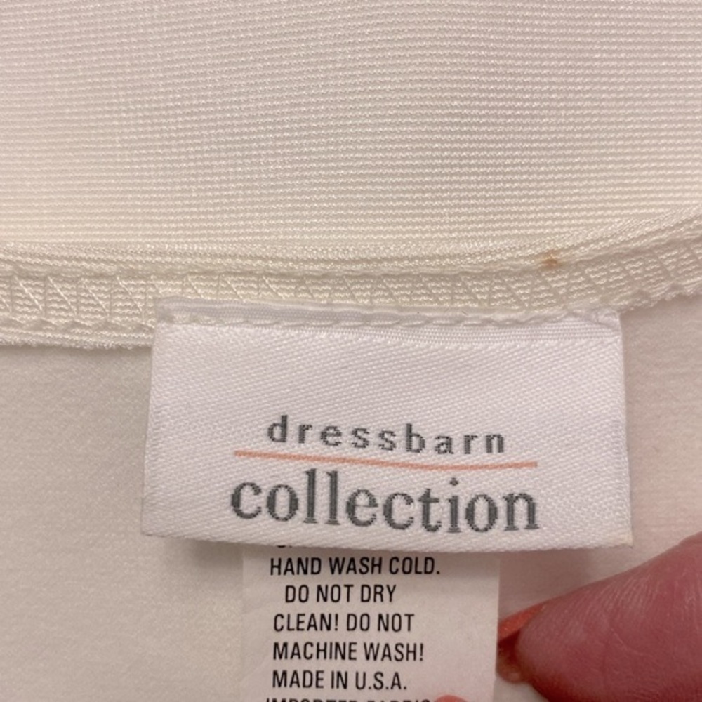 Dressbarn woman’s ivory formal sequined sleeveless high/low tank top V neck XL - Picture 6 of 10